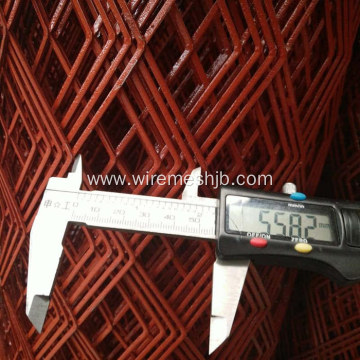 Red Color Expanded Metal Mesh Panels